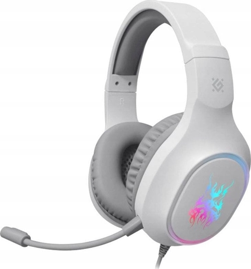 Picture of Suchawki Defender Suchawki z mikrofonem Defender FURY Gaming 4 pin + adapter 2x mini jack+ GRA biae