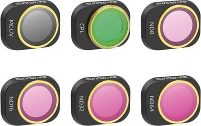 Изображение Sunnylife 6 Lens Filters MCUV, CPL, ND8/16/32/64 Sunnylife for DJI MINI 4 PRO