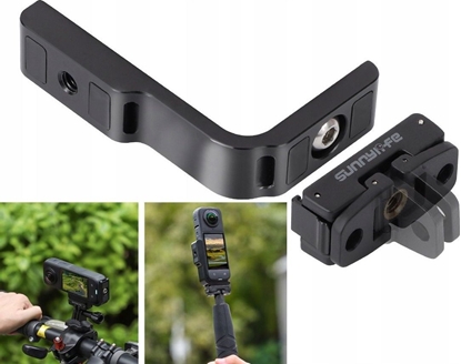 Attēls no SunnyLife Uchwyt Szyna Ramka Klatka Poziom Pion Gwint 1/4"" Gopro Do Insta360 X4 / X 4 / X4-zj826-d