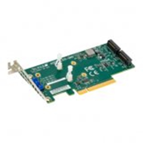 Изображение Supermicro AOC-SLG3-2M2 interface cards/adapter Internal M.2