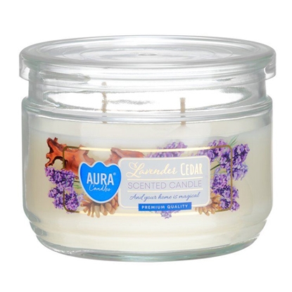 Picture of Svece arom. Aura Lavender 30h, ar diviem degļiem