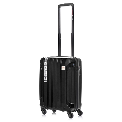 Attēls no SwissBags Tourist kabīnes ceļojumu koferis 55cm Black