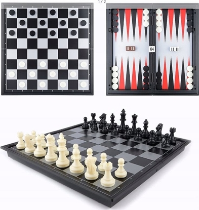 Picture of Szachy 3w1 magnet.plast.31,5x31,5cm WKGRA-7 17905