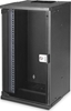 Picture of Szafa sieciowa wisząca 10 cali 12U, SOHO PRO 595 x 315 x 300 mm, nośność 60kg, drzwi szyba, niezłożona, Czarna