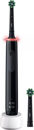 Изображение Szczoteczka Oral-B Szczoteczka rotacyjna Pro 3 3000 CrossAction Czarna + dodatkowa kocówka