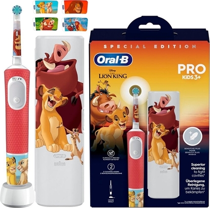 Attēls no Szczoteczka Oral-B Vitality Pro 103 The Lion King Pomaraczowa + Etui