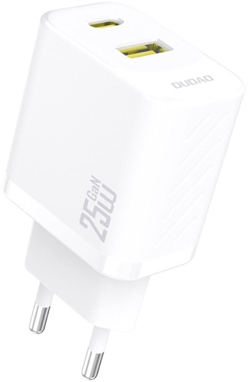 Picture of Szybka adowarka sieciowa 25W USB-A USB-C - biaa DUDAO