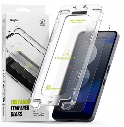Attēls no SZKO HARTOWANE RINGKE EASY SLIDE 2-PACK NOTHING PHONE 3A / 3A PRO CLEAR