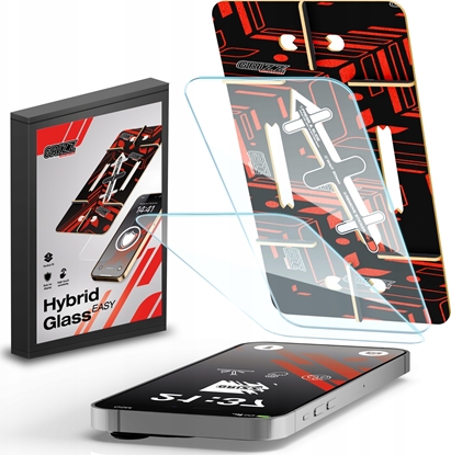 Picture of Szko hybrydowe GrizzGlass HybridGlass Easy do Apple iPhone 12 Pro Max [2 PACK]