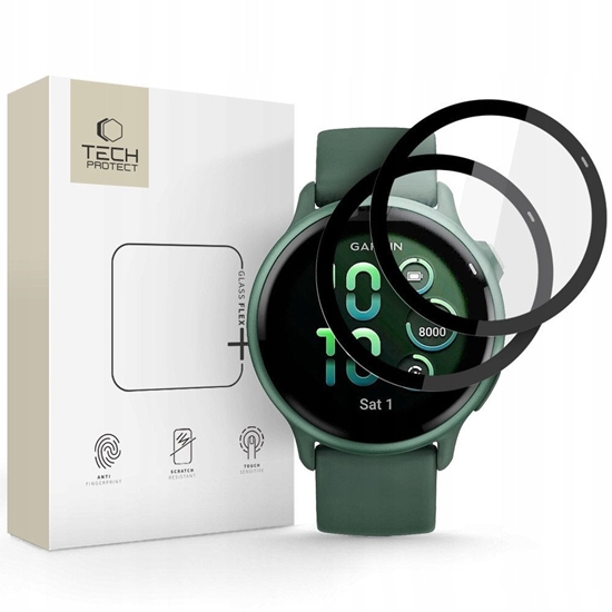 Picture of SZKO HYBRYDOWE TECH-PROTECT GLASS FLEX+ 2-PACK GARMIN VIVOACTIVE 6 BLACK