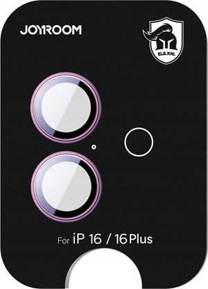 Attēls no Szko ochronne Joyroom JR-MFY0259 na obiektywy iPhone 16/16 Plus - róowe
