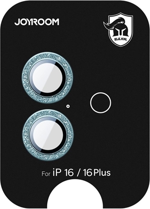 Attēls no Szko ochronne Joyroom JR-MSF0301 na obiektywy iPhone 16/16 Plus - zielone