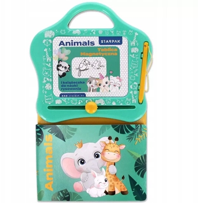 Picture of TABLICA MAGNET KSIAZ NAUKA RYSOW ANIMALS B/C1/12