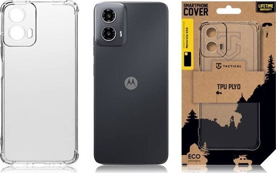 Picture of Tactical Tactical TPU Plyo Cover for Motorola G34 Transparent standard