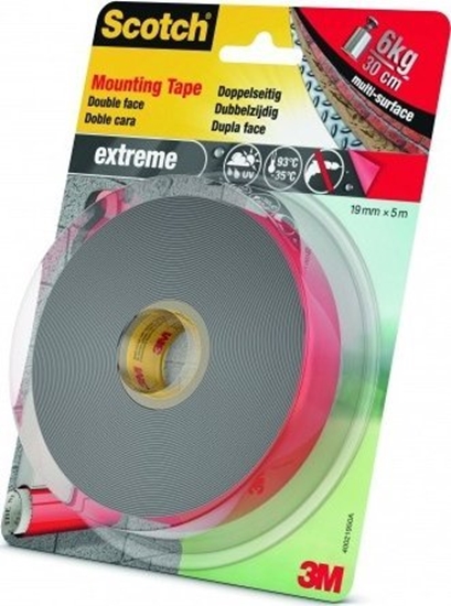 Изображение Tama montaowa SCOTCH®, dwustronna, do ekstremalnych zastosowa na zewntrz, 19mm x 5m, czarna