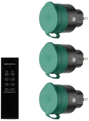 Picture of Tarmo Remote-controlled sockets, for outdoor use, 3 pcs.