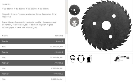 Picture of Tarpol Tarnik pia 115mm (T00)