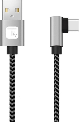 Attēls no Kabel USB Techly USB-A - USB-C 2 m Czarno-szary (ICOC MU2AC9-020-AL)