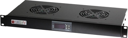Picture of Techly Panel chodzcy 19" 1U z termostatem (I-CASE FAN-TC2B)