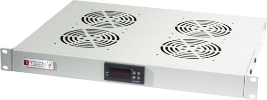 Picture of Techly Panel chodzcy 19" 1U z termostatem (I-CASE FAN-TC4G)