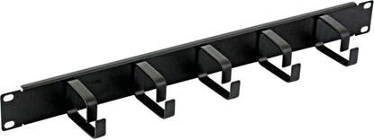 Picture of Techly Techly 305922 Organizer kabli do szaf Rack 19", 1U, 5 uchwytów 65mm, czarny