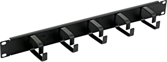 Picture of Techly Techly 305922 Organizer kabli do szaf Rack 19", 1U, 5 uchwytów 65mm, czarny