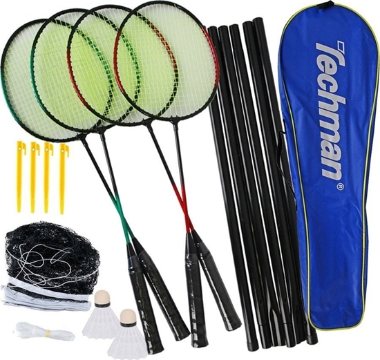 Picture of Techman Zestaw do badmintona dla 4 osób + 2 lotki