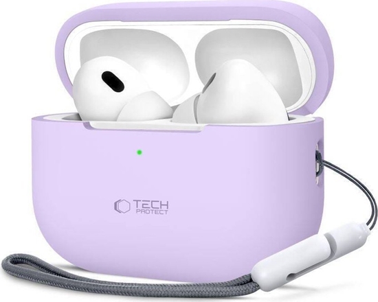 Изображение Tech-Protect Etui APPLE AIRPODS PRO 1 / 2 Tech-Protect Silicone lawendowe