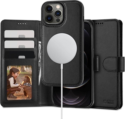 Attēls no Tech-Protect Etui IPHONE 12 / 12 PRO Tech-Protect Wallet MagSafe czarne