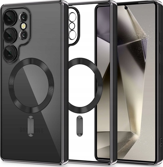 Picture of Tech-Protect Tech-Protect MagFlex Case for Samsung Galaxy S25 Ultra - Clear Black