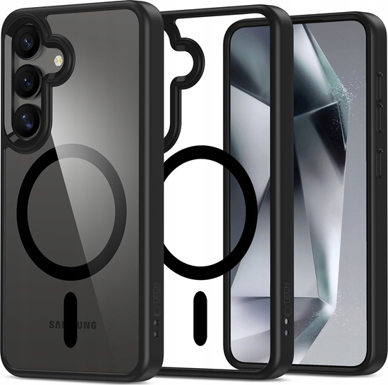 Изображение TECH-PROTECT MAGMAT MAGSAFE GALAXY S25 BLACK/CLEAR