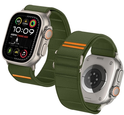 Изображение TECH-PROTECT NYLON SLIP APPLE WATCH 6 / 7 / 8 / 9 / 10 / SE / ULTRA 1 / 2 (44 / 45 / 46 / 49 MM) KHAKI