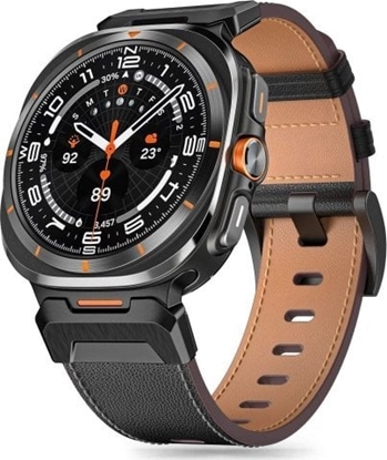 Attēls no Tech-Protect Pasek skórzany Delta Pro do Samsung Galaxy Watch Ultra (47 mm) - czarny