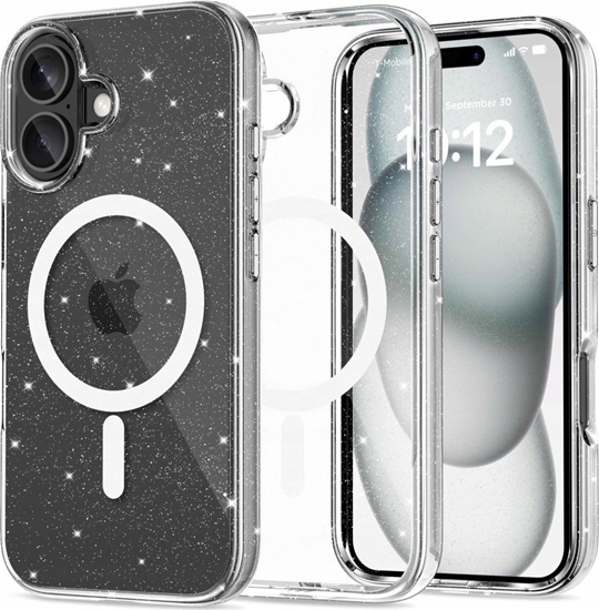 Picture of Tech-Protect TECH-PROTECT FLEXAIR HYBRID MAGSAFE IPHONE 16 GLITTER