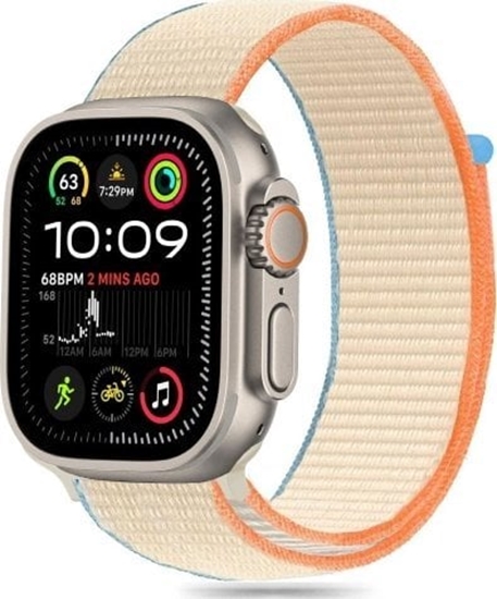 Picture of Tech-Protect TECH-PROTECT NYLON APPLE WATCH 6 / 7 / 8 / 9 / 10 / SE / ULTRA 1 / 2 (44 / 45 / 46 / 49 MM) CREAM