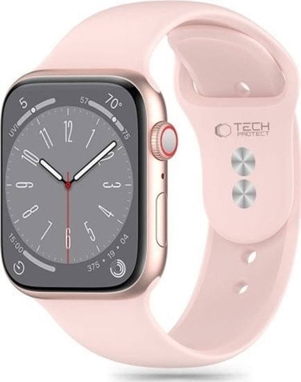 Изображение Tech-Protect TECH-PROTECT SILICONE APPLE WATCH 4 / 5 / 6 / 7 / 8 / 9 / SE (38 / 40 / 41 MM) LIGHT PINK