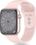 Attēls no Tech-Protect TECH-PROTECT SILICONE APPLE WATCH 4 / 5 / 6 / 7 / 8 / 9 / SE (38 / 40 / 41 MM) LIGHT PINK