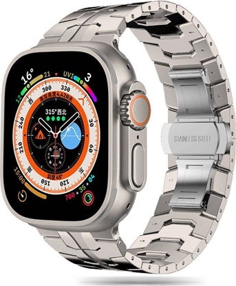 Attēls no Tech-Protect TECH-PROTECT STAINLESS LINE APPLE WATCH 4 / 5 / 6 / 7 / 8 / 9 / SE / ULTRA 1 / 2 (42 / 44 / 45 / 49 MM) TITANIUM