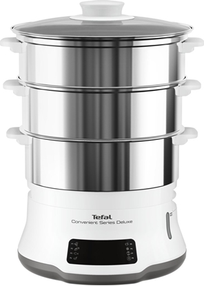 Изображение TEFAL Steamer Pot | VC502D10 | 0.7 L | Number of programs 8 | White/Stainless Steel