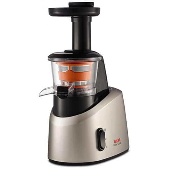 Picture of TEFAL Slow Juicer ZC255B38 Type Electric Silver/ black 200 W Extra large fruit input Number of speeds 2 82 RPM