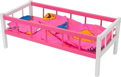 Attēls no Teka óeczko róowe dla lalek z po¶ciel±