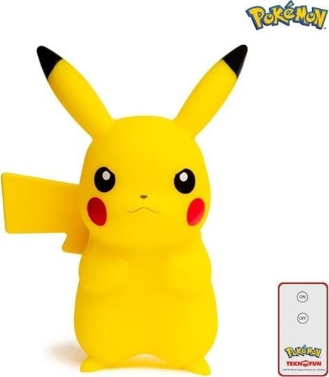 Picture of Teknofun Pokmon - PIKACHU LED Wyjtkowa lampa LED 3D w ksztacie Pikachu o wysokoci 25 cm - oficjalny licencjonowany produkt firmy The Pokmon Company.