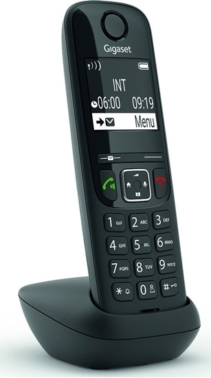 Picture of Telefon stacjonarny Gigaset Gigaset AS690HX Telefon analogowy/DECT Nazwa i identyfikacja dzwonicego Czarny