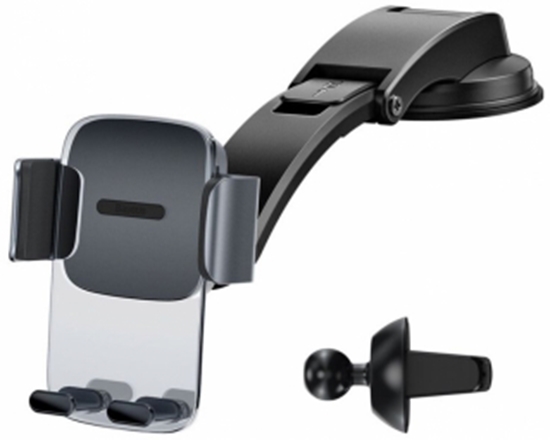 Picture of Telefona turētājs Baseus Easy Control 2in1 Black