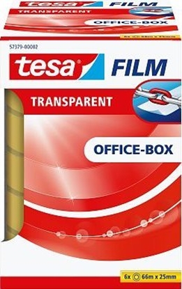 Picture of Tesa tesafilm Office Box 6 Rollen 66m 25mm transparent