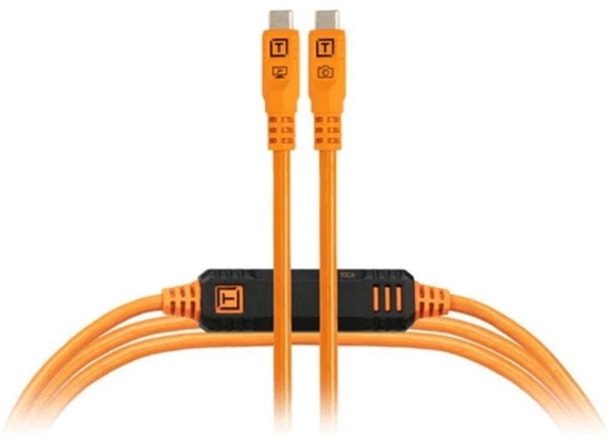 Picture of Tether Tools LeverLock&Cable Kit Optima 10G gerade orange 4,6m