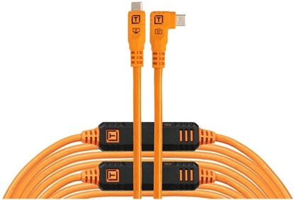Picture of Tether Tools LeverLock&Cable Kit Optima 10G rechts orange 9,2m
