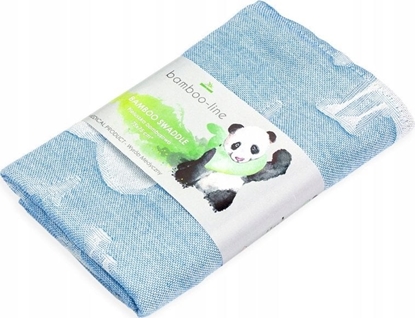 Picture of Texpol PIELUSZKA BAMB.ANIMALS_NIEBIESK120X120CM COLORFUL DREAMS