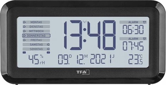 Picture of TFA 60.2562.01 Digital Radio Alarm Clock w. Room Clima  BOXX2