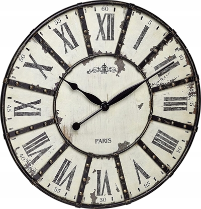Picture of TFA 60.3039.02 VINTAGE XXL Design Wall Clock